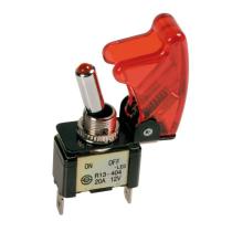 LAMPA LAM45556 - INTERRUPTOR DE PALANCA CON SEGURO 2 TERMINALES 12/24V 20A RO