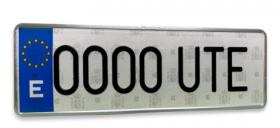 UTSCH 102SE - MATRICULA DELANTERA EUROPEA ALFA 340 X 110