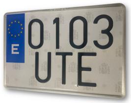 UTSCH 103SE - MATRICULA MOTOCICLETA ORDINARI 220X160
