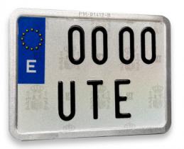 UTSCH 122SE - PLACA ORDINARIA MOTO 132X96 ( ENDURO )