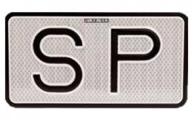 UTSCH 2003 - PLACA SERVICIO PUBLICO 150X75 CHAPA