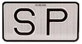 UTSCH 2004 - PLACA SERVICIO PUBLICO 225X120 CHAPA