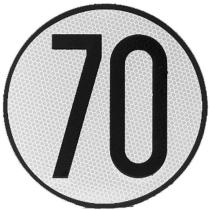UTSCH 3005 - PLACA LIMITACION VELOCIDAD 70D