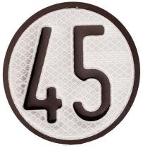 UTSCH 3045 - PLACA LIMITACION  VELOCIDAD 45D