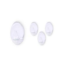 LAMPA 400050 - PACK 4 PERCHAS ADHESIVAS TRANSPARENTES