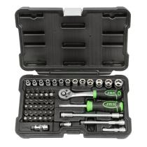 JBM 54105 - ESTUCHE HERRAMIENTAS CON 56 PIEZAS CON VASOS HEXAGONALES 1/4
