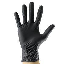 JBM 54156 - GUANTES NEGROS DESECHABLES NITRILO T:L 3,5MIL