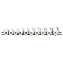 JBM 54187 - SET DE 10 LLAVES CROWFOOT DE 3/8"