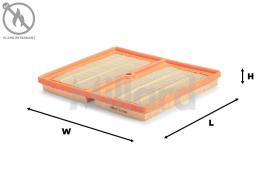 MILLARD MK21204 - FILTRO AIRE AUDI-SEAT-SKODA-VW