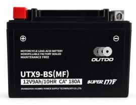 BATERIAS DE MOTO OUTDO UTX9BS - BATERIA OUTDO SMF AGM 12V 9AH 140A