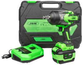 JBM 60048C - PISTOLA IMPACTO BRUSHLESS A BATERIA 3/4"1300NM CON MALETIN