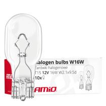 AMIO ACCESORIOS 02549 - BOMBILLAS HALOGENAS T15 W16W W2.1X9.5D 12V (10 UNIDADES)
