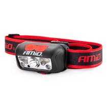 AMIO ACCESORIOS 02825 - LINTERNA DE CABEZA LED XPE+2LED+2SMD 1200MAH