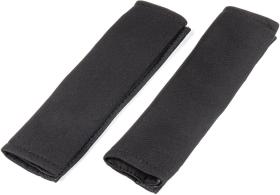 AMIO ACCESORIOS 03237 - ALMOHADILLA PARA CINTURON DE SEGURIDAD NEGRO, 2 UDS