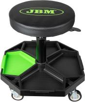 JBM 54583 - TABURETE NEUMATICO CON BANDEJAS EXTRAIBLES