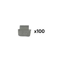 JBM 54668 - CAJA 100 CONTRAPESAS ZINC GRAPA 15GR.ESPECIAL LLANTA ALEACIO