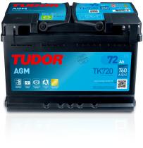 BATERIAS TUDOR TK720 - BATERIA TUDOR AGM 72AH 760A +D 278X175X190