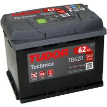 BATERIAS TUDOR TB620 - BATERIA TUDOR TECHNICA 62AH 540A +D  242X175X190