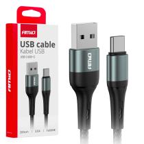 AMIO ACCESORIOS 03912 - CABLE USB A USB-C 3A 200CM FULLLINK