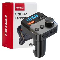 AMIO ACCESORIOS 04647 - TRANSMISOR BLUETOOTH Y RADIO FM MULTIFUNCIONAL 12V - 24V