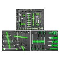 JBM 54836 - SET 3 MODULOS EVA CARBONO PARA CARRO HERRAMIENTAS