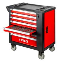 AMIO ACCESORIOS 04892 - CARRO DE HERRAMIENTAS 7 CAJONES CON 258 PIEZAS