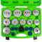 JBM 54068 - JUEGO EXTRACTORES PARA FILTROS ACEITE/19PCS EN ALUMINIO