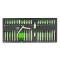 JBM 54158 - SET 42 PIEZAS PARA TORNILLOS HEX, 12 CANTOS Y TORX
