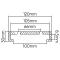 JBM 54357 - TACO GOMA PARA ELEVADOR TWIN BUSCH 120MM