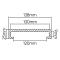 JBM 54362 - TACO GOMA PARA ELEVADOR CASCOS 138MM