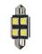 M-TECH LB328W - BLISTER 2 LAMP LED C5W 36MM 4XSMD5050 CANBUS WHITE