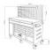 JBM 54510 - CARRO HERRAMIENTAS 11 CAJONES CON PANEL PERFORADO