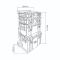 JBM 54518 - CARRO MODULAR CON 4 CAJAS APILABLES