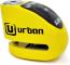 ARTAGO UR906Y - URBAN ALARM DISC LOCK 6MM- YELLOW AND BLACK