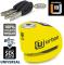 ARTAGO UR906Y - URBAN ALARM DISC LOCK 6MM- YELLOW AND BLACK