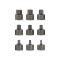 JBM 54545 - SET PUNTAS HEXAGONALES CORTAS 3/8"9 PCS