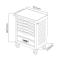 JBM 54834 - CARRO HERRAMIENTAS 7 CAJONES VERDE-ARMADO