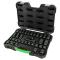 JBM 55016 - SET 34 PIEZAS IMPACTO CON 16 VASOS LARGOS 1/2"HEXAGONALES+A